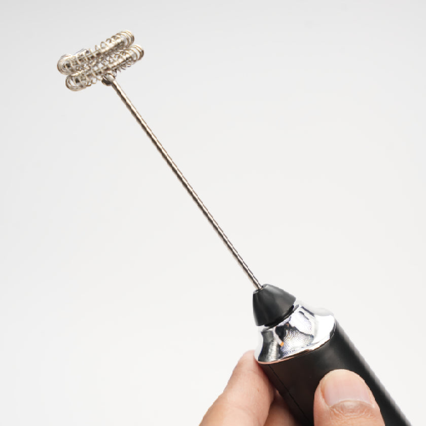 Rechargeable Milk Frother - 3-Speed Electric Handheld Coffee Mixer