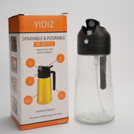 2 in 1 Oil Dispenser Bottle for Kitchen